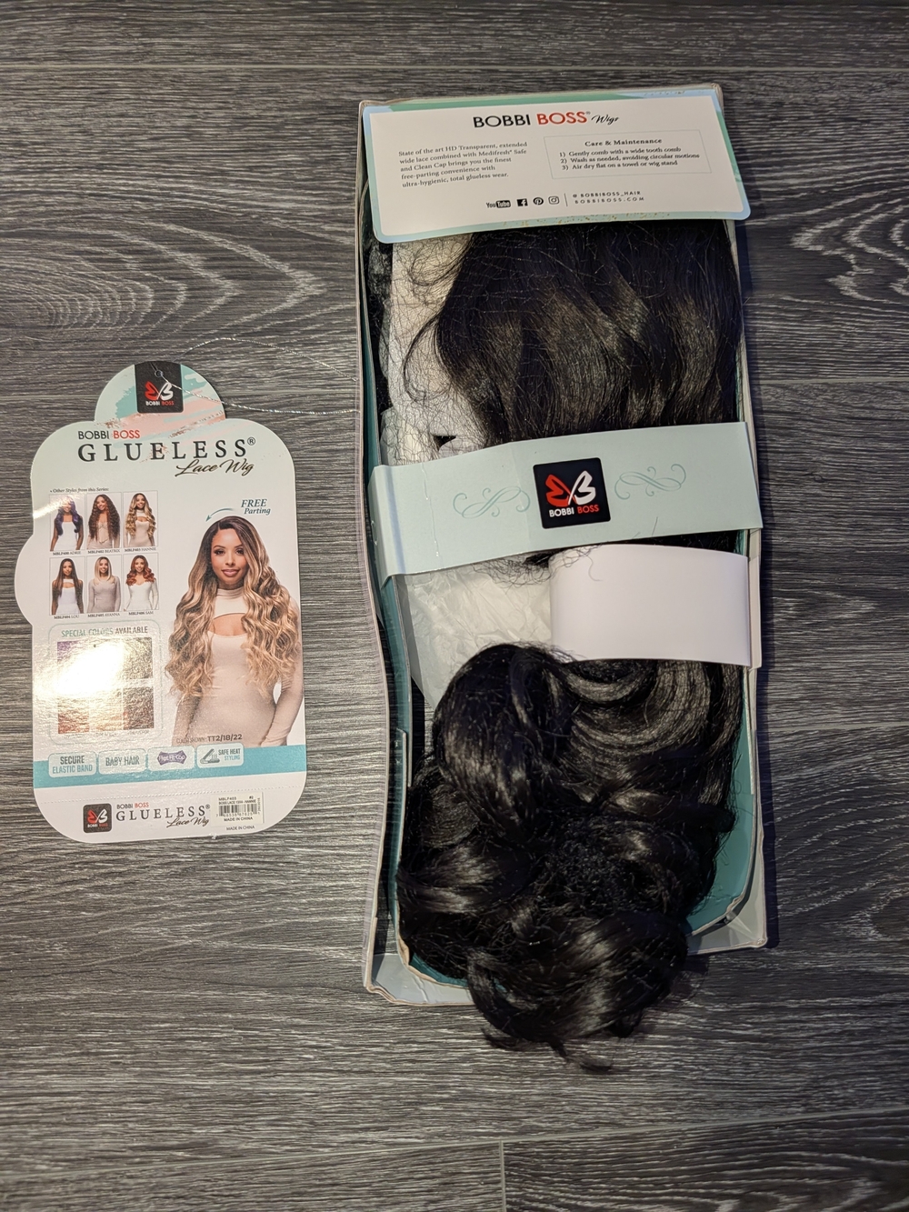 Bobbi Boss Glueless Human Hair Blend 13x4 HD Lace Front Wig - MBLF403 HANNIE